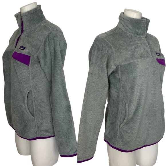 Patagonia Womens Re-Tool Snap T Pullover Jacket M Gray Mock Camping Gorpcore - Picture 4 of 13